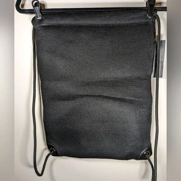 Pennzoil Ashbury Draw String Backpack Front Zip Pocket And Heavy Mesh Cool Back - Picture 2 of 10